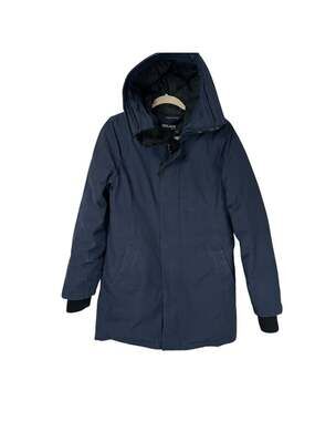 Golden By TNA Haven Parka Blue Premium Goose Down Womens Medium WinterCore